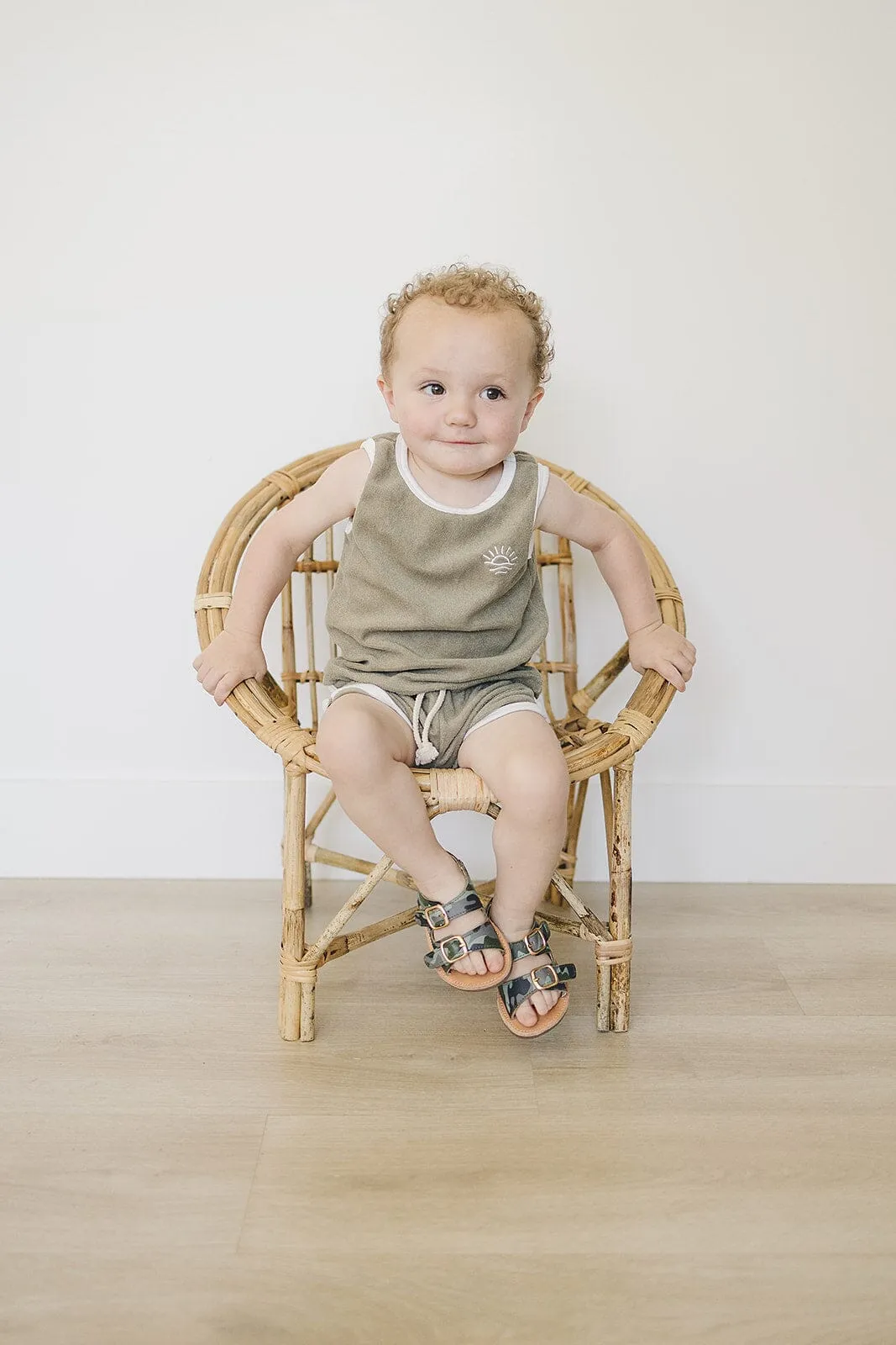 Camo- Summer Sandal - US Size 2-4 - Soft Sole