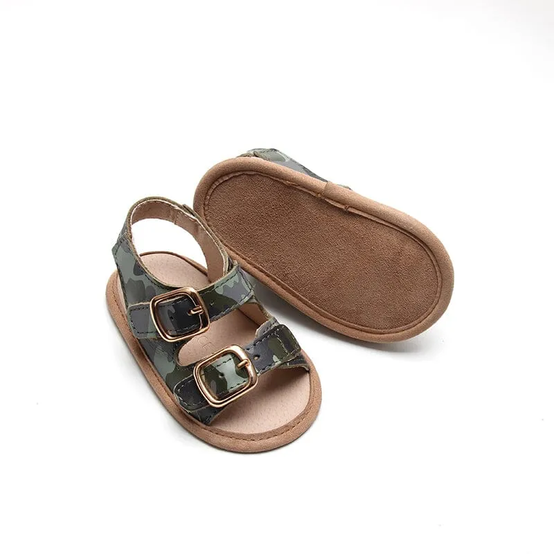 Camo- Summer Sandal - US Size 2-4 - Soft Sole