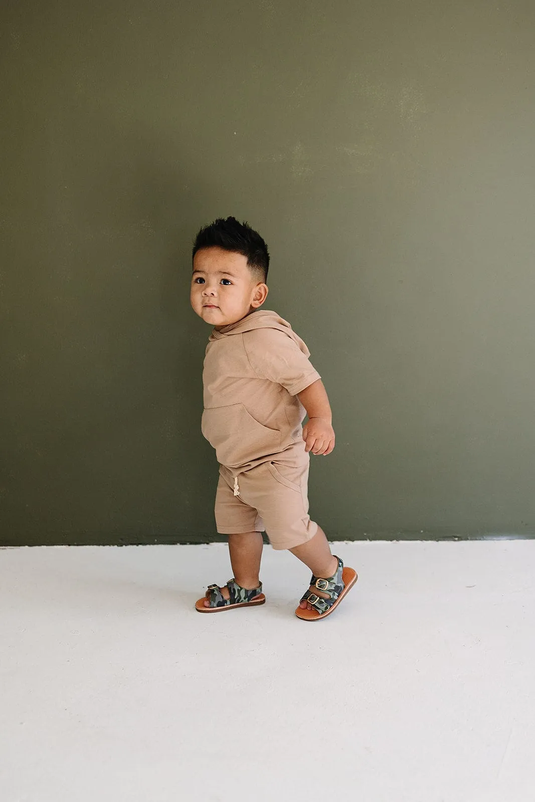 Camo- Summer Sandal - US Size 2-4 - Soft Sole