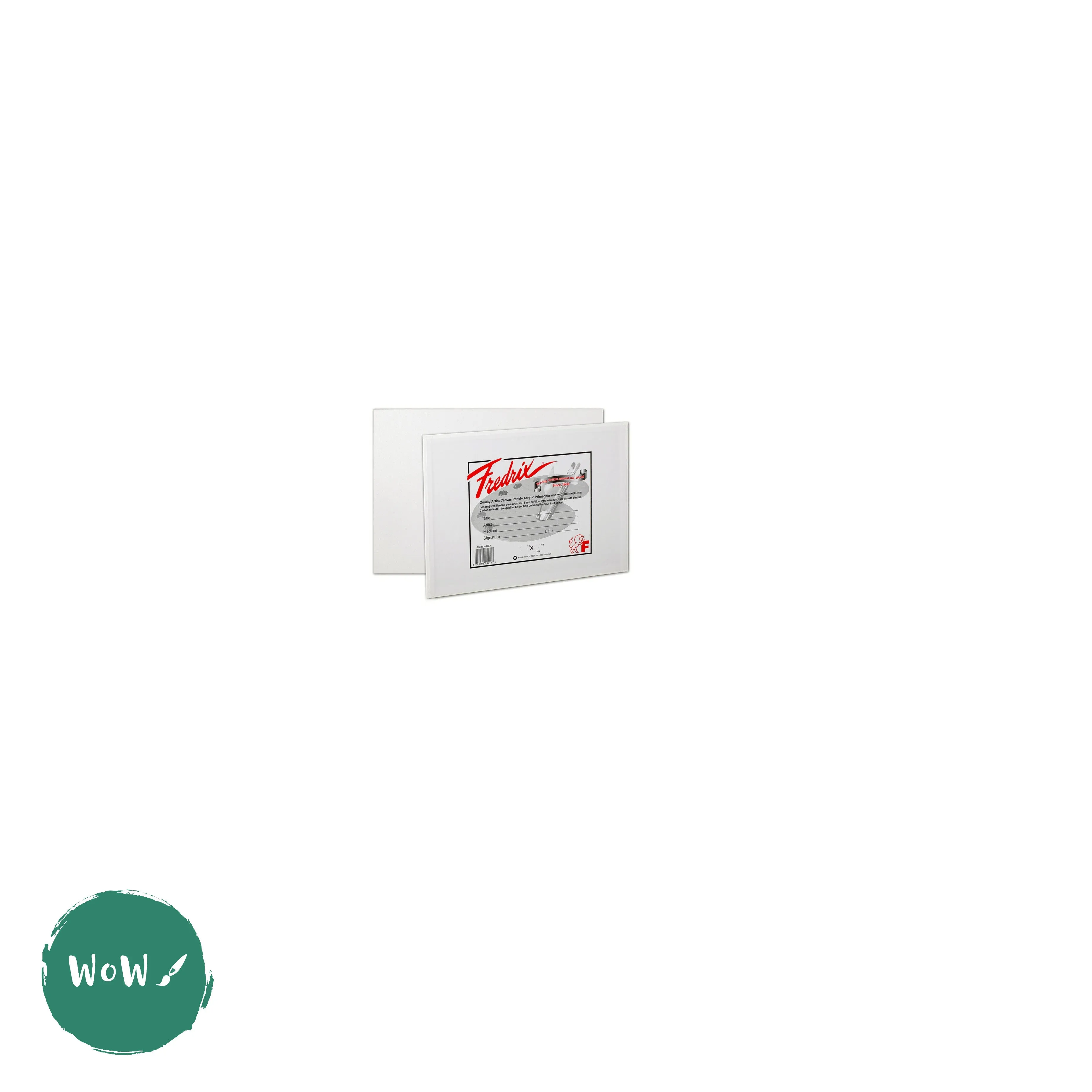 Canvas Board - WHITE PRIMED - FREDRIX - 8 x 10"