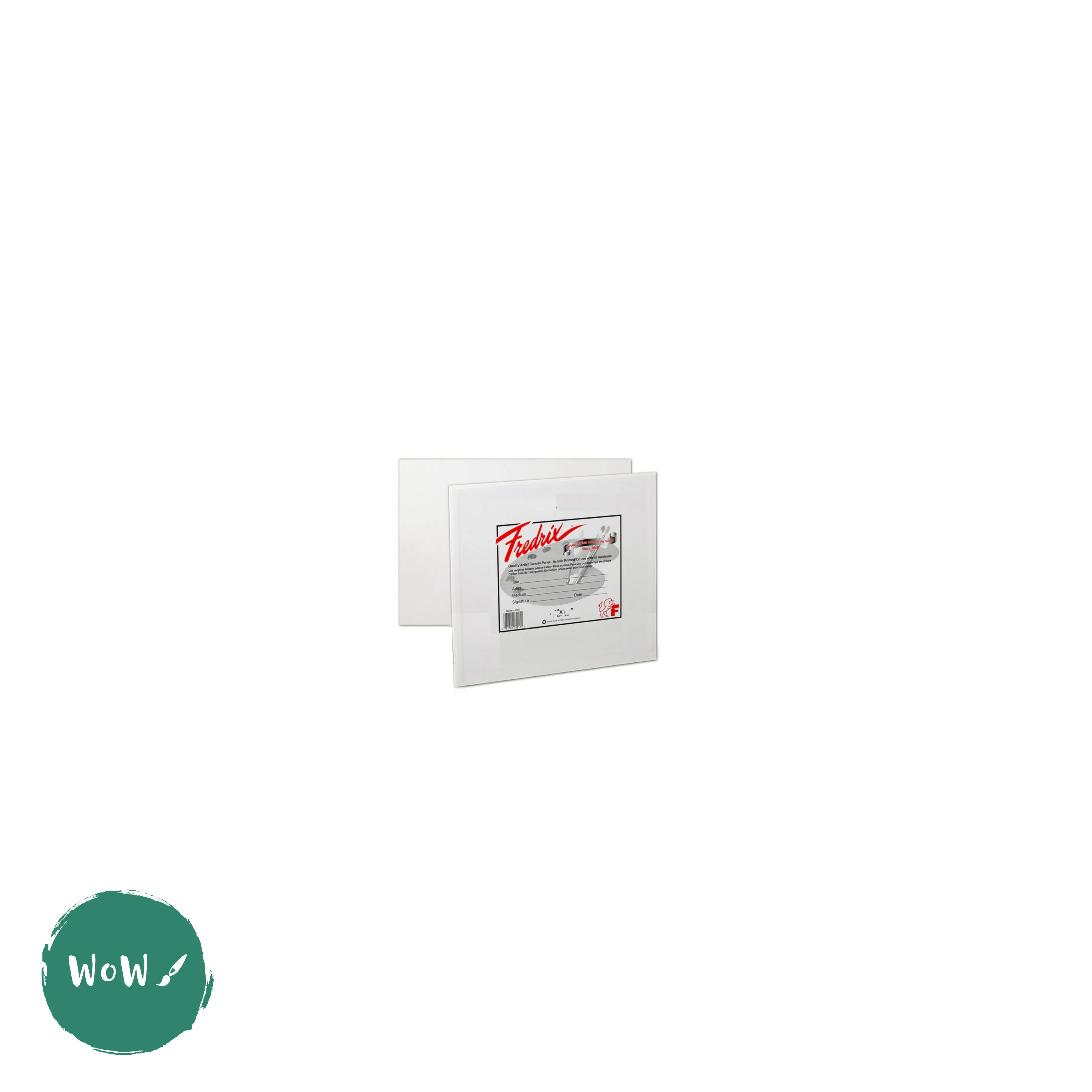 Canvas Board - White primed  - FREDRIX - 8 x 8"