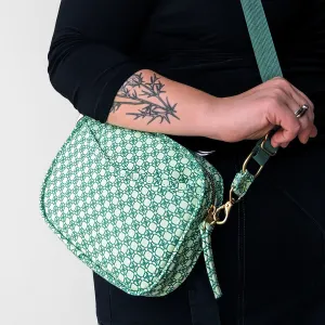 Canvas Cubist Crossbody Handbag