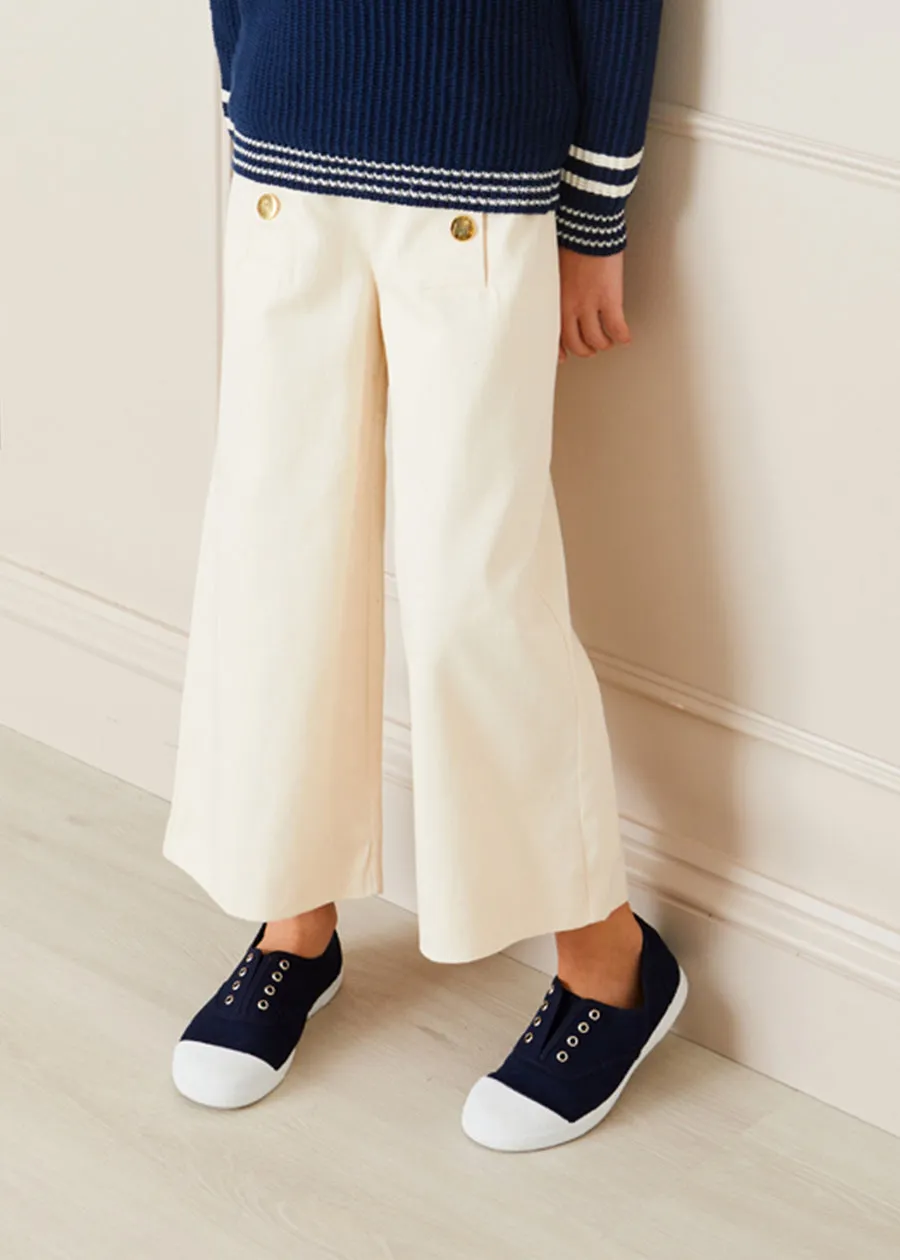 Canvas Plimsolls in Navy (20-35EU)
