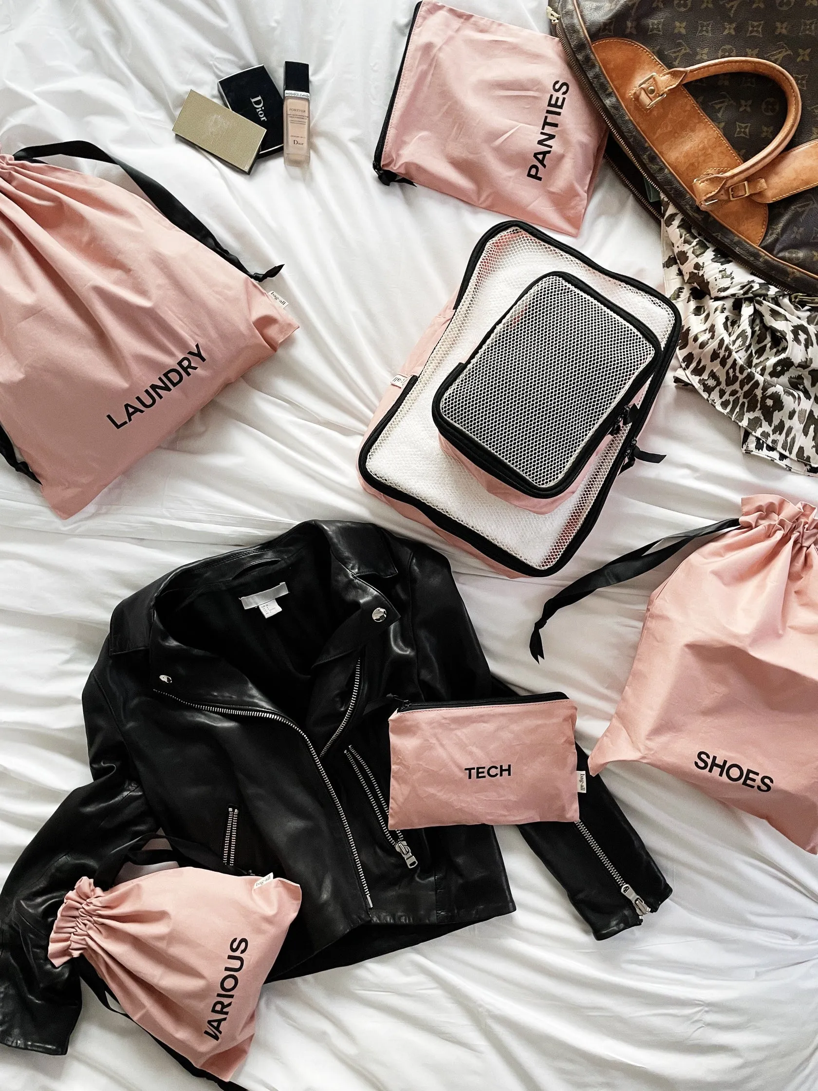 Canvas Travel Pack - Pink/Blush