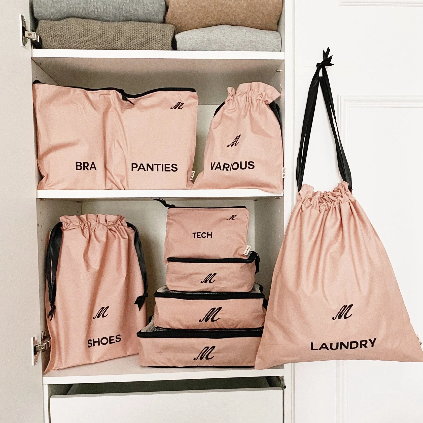 Canvas Travel Pack - Pink/Blush