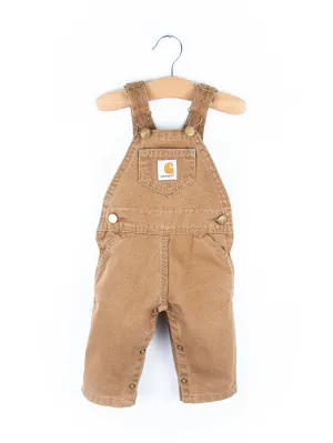 Carhartt Vintage 'Made in USA' Sand Canvas Dungarees - Age 6 months