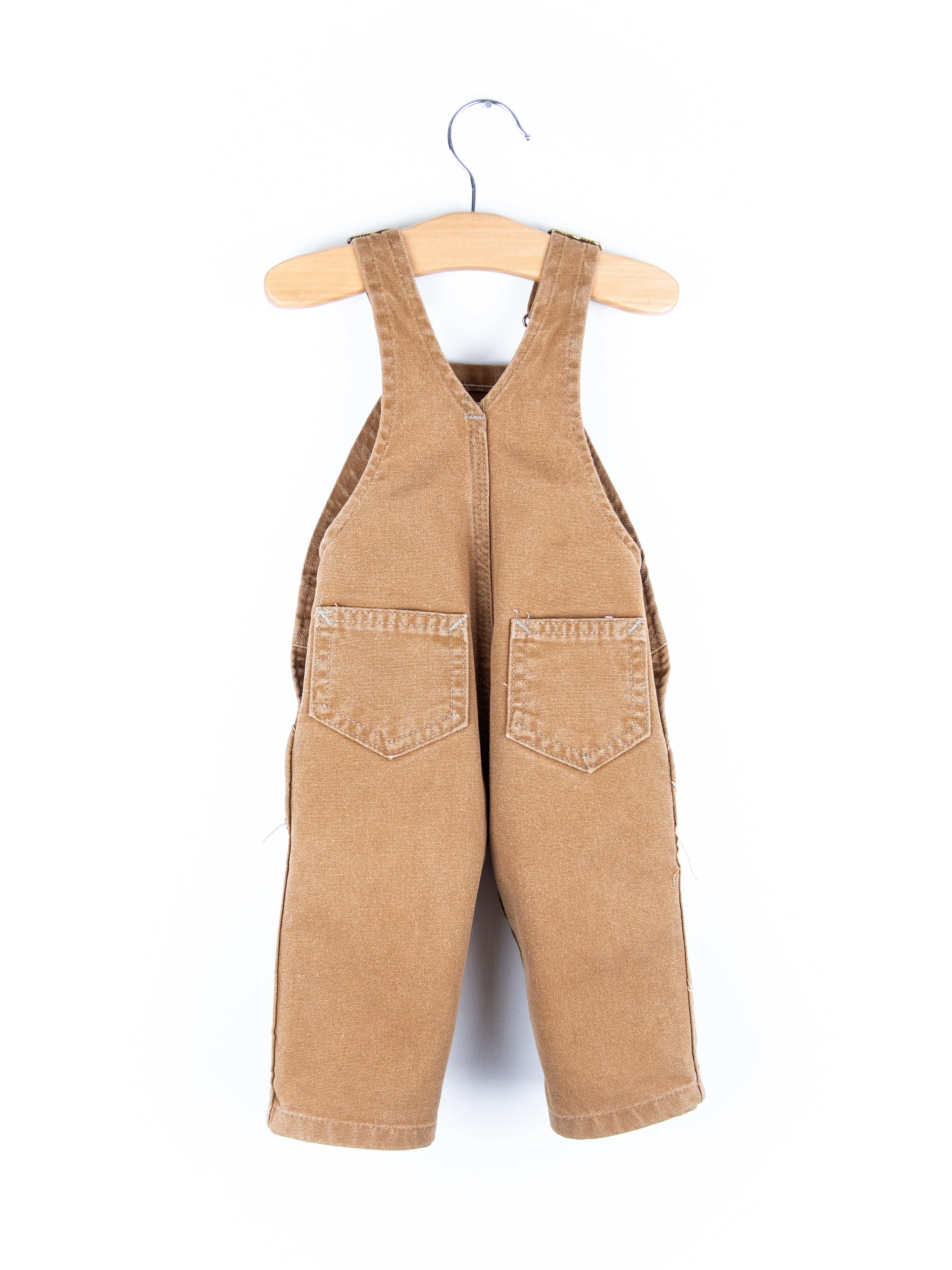 Carhartt Vintage 'Made in USA' Sand Canvas Dungarees - Age 6 months