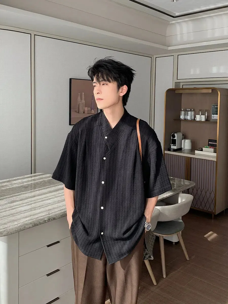 Casual Lightweight Button-Up Shirt