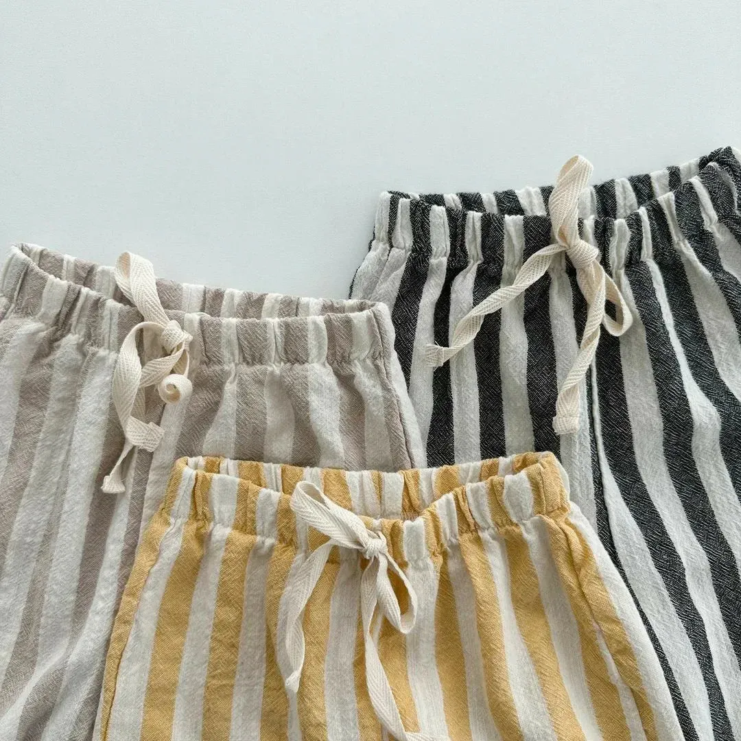 Casual Loose Striped Trousers