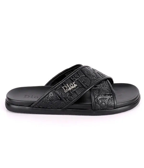 C.D Crisscross Slides|Black