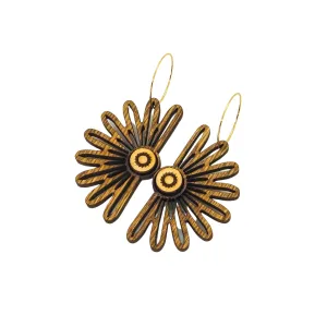 Celestial Wood Earrings | SUN SHINE