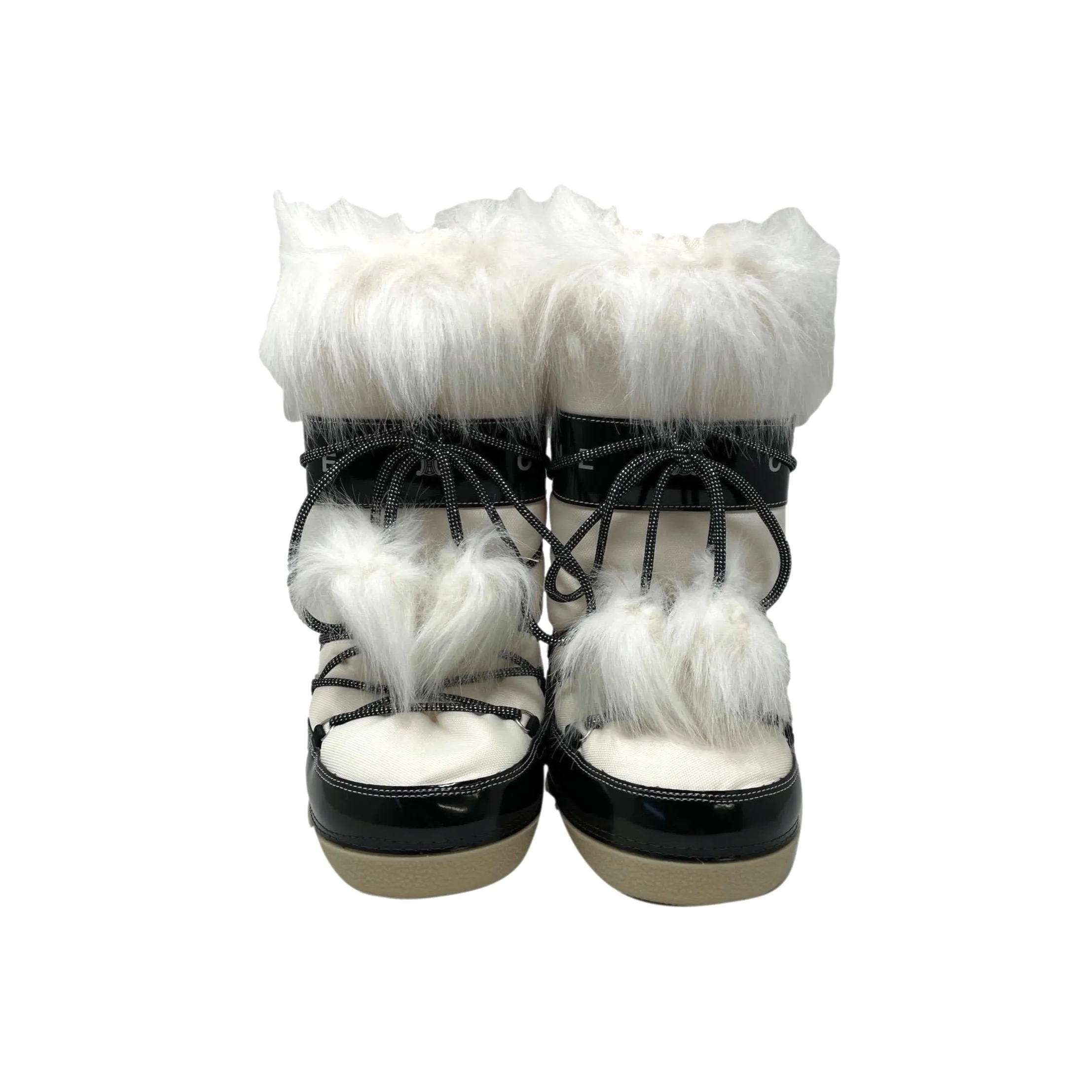 Celine Logo Fur Moon Boots
