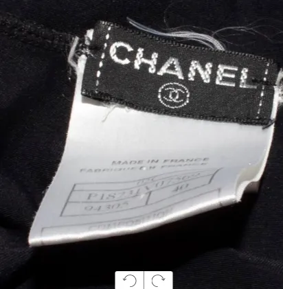 Chanel Size 40 Black Swimsuit