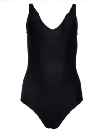 Chanel Size 40 Black Swimsuit