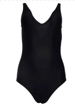 Chanel Size 40 Black Swimsuit