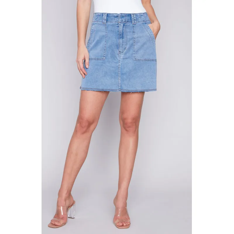 Charlie B Safari Canvas Cargo Skort