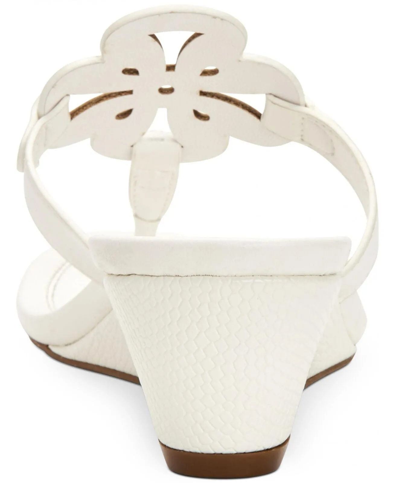 Charter Club Womens Penelopee Slides Wedge Sandals 10009958900 White 8.5M