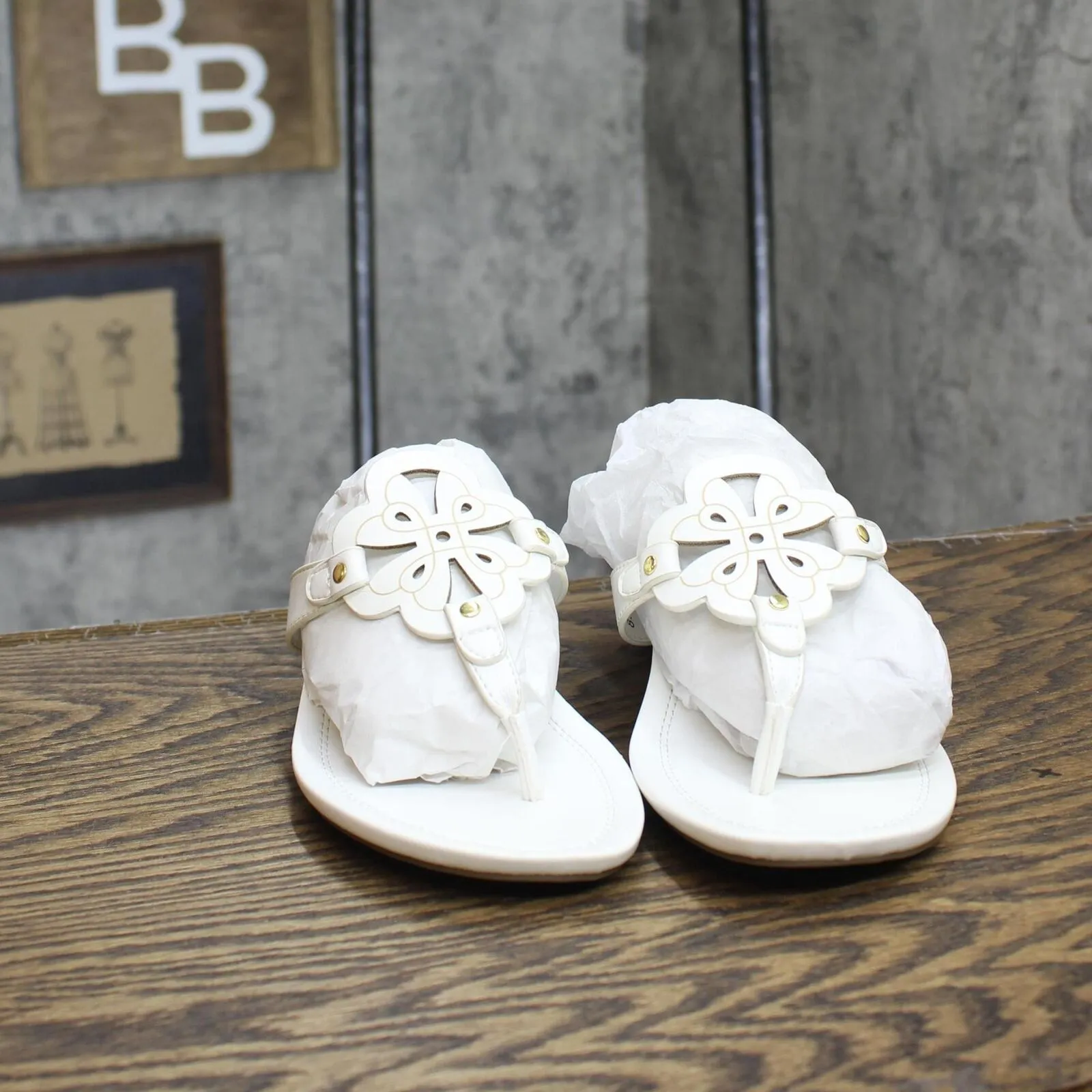 Charter Club Womens Penelopee Slides Wedge Sandals 10009958900 White 8.5M