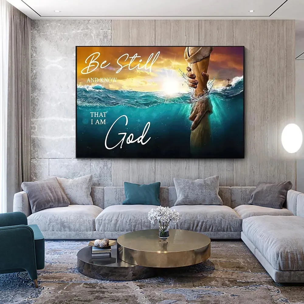 Christianartbag Home Decor, Bethel Christian Church Psalms You Have A Strong Arm Canvas Painting Print Wall Art Canvas Jesus Poster Picture Home Decor