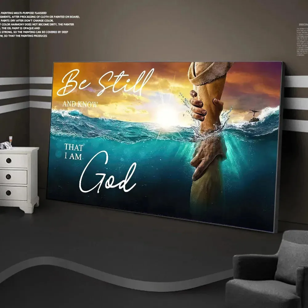 Christianartbag Home Decor, Bethel Christian Church Psalms You Have A Strong Arm Canvas Painting Print Wall Art Canvas Jesus Poster Picture Home Decor