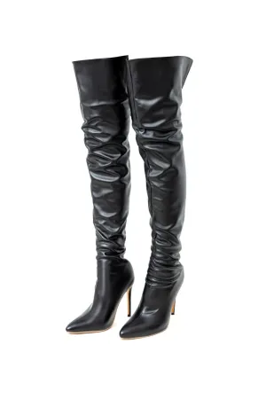 Christine - Chic Pointed Toe Design Woman's Over The Knee Boots