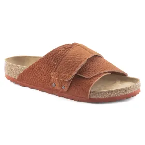 Classic Reddish Brown Leather Clog Ease Comfort Slippers - Slippers