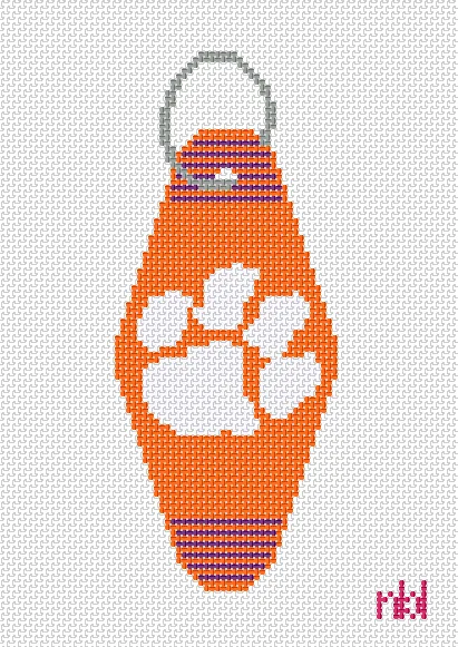 Clemson Vintage Hotel Key Canvas