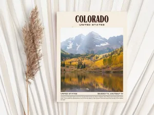 Colorado Vintage Wall Art, USA
