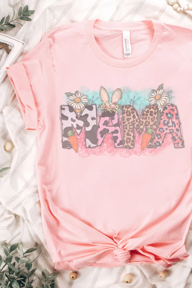 Colorful Easter Mama Tri-Blend Short Sleeve Tee