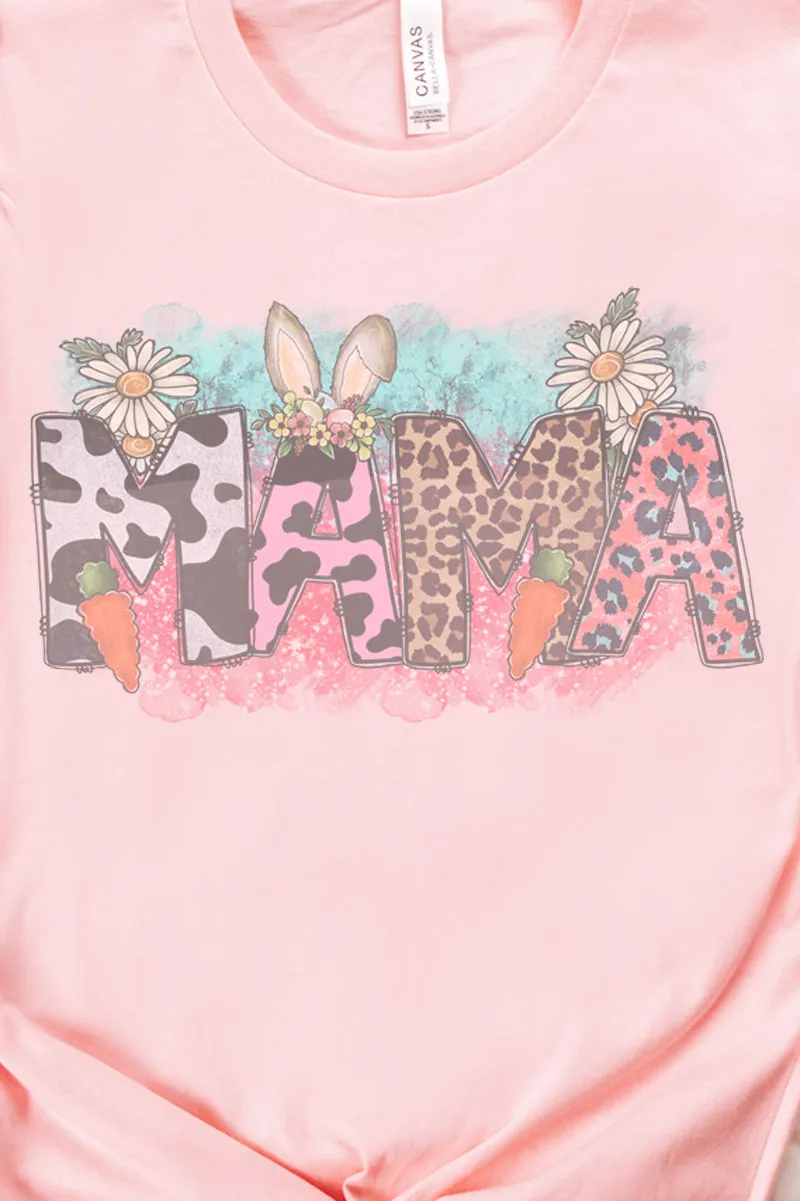 Colorful Easter Mama Tri-Blend Short Sleeve Tee