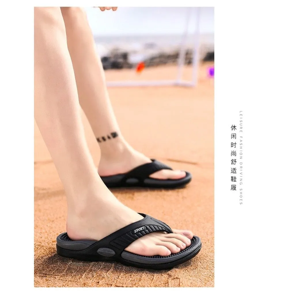 ContiNent 33 Massage Flip-flops Summer Men Slippers Beach Sandals Comfortable Men Casual Shoes Fashion Men Flip Flops Hot Sell Footwear