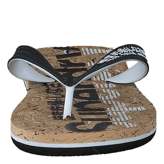 Cork Flip Flop Black