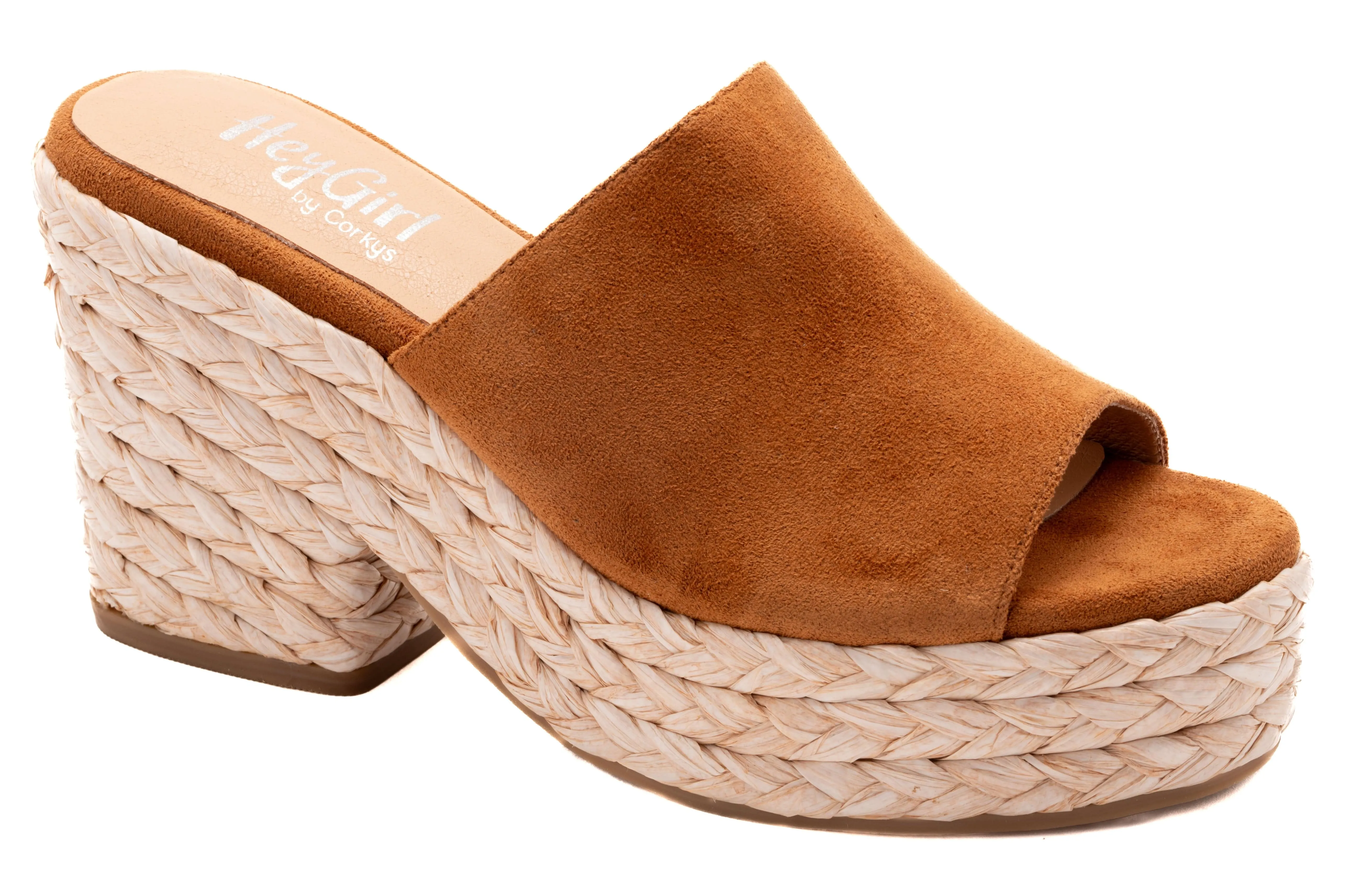 Corkys Solstice Wedge In Cognac