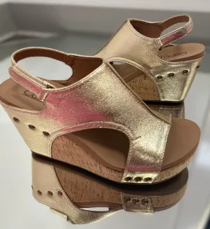 Corkys Tiffanee Wedge - Gold