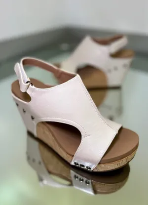 Corky's Tiffanee Wedge Sandals in Ivory