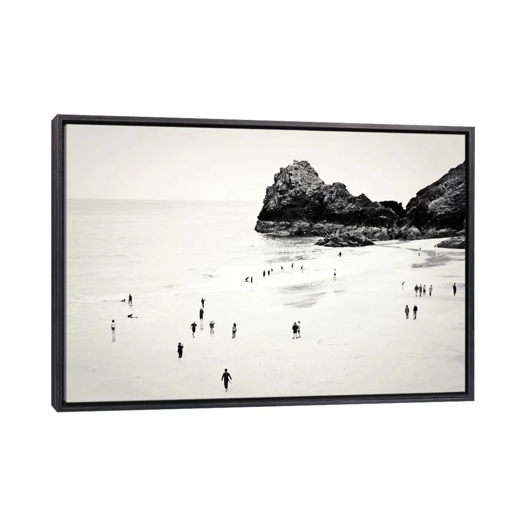 Cornwall Beach Life Photographic Print East Urban Home Size: 18" H x 26" W x 1.5" D Format: Wrapped Canvas