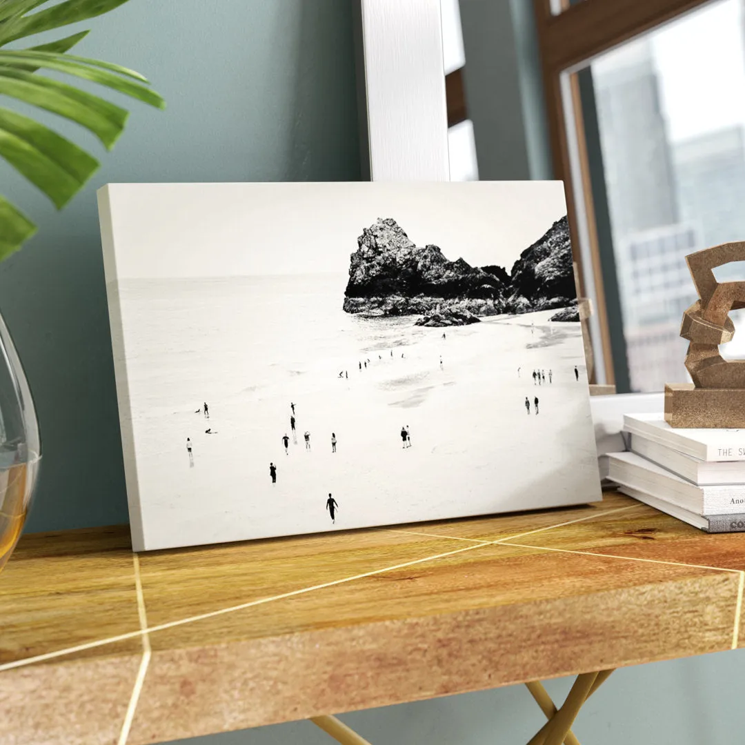 Cornwall Beach Life Photographic Print East Urban Home Size: 18" H x 26" W x 1.5" D Format: Wrapped Canvas