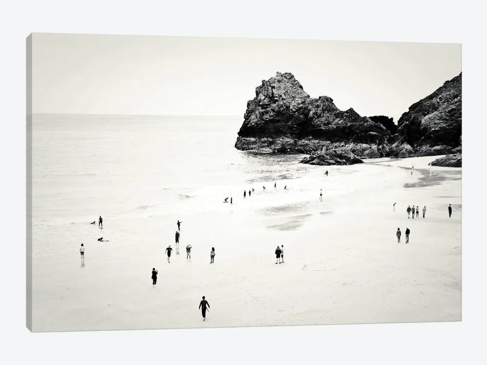Cornwall Beach Life Photographic Print East Urban Home Size: 26" H x 40" W x 0.75" D Format: Wrapped Canvas