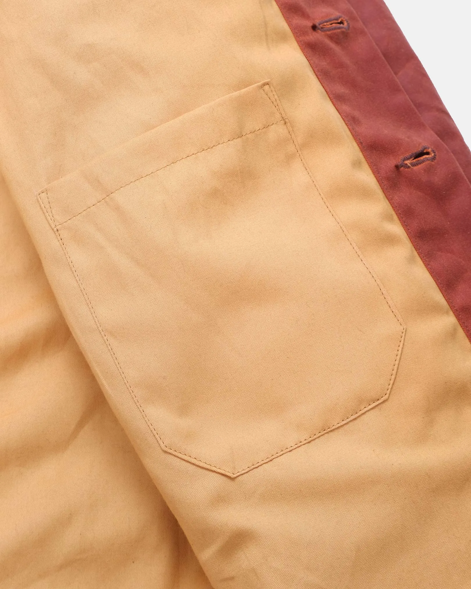 Crissman Overshirt - Waxed Canvas Brick Red