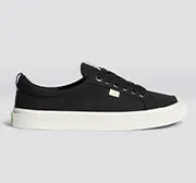 CUSTOM OCA Low Black Canvas Sneaker Women