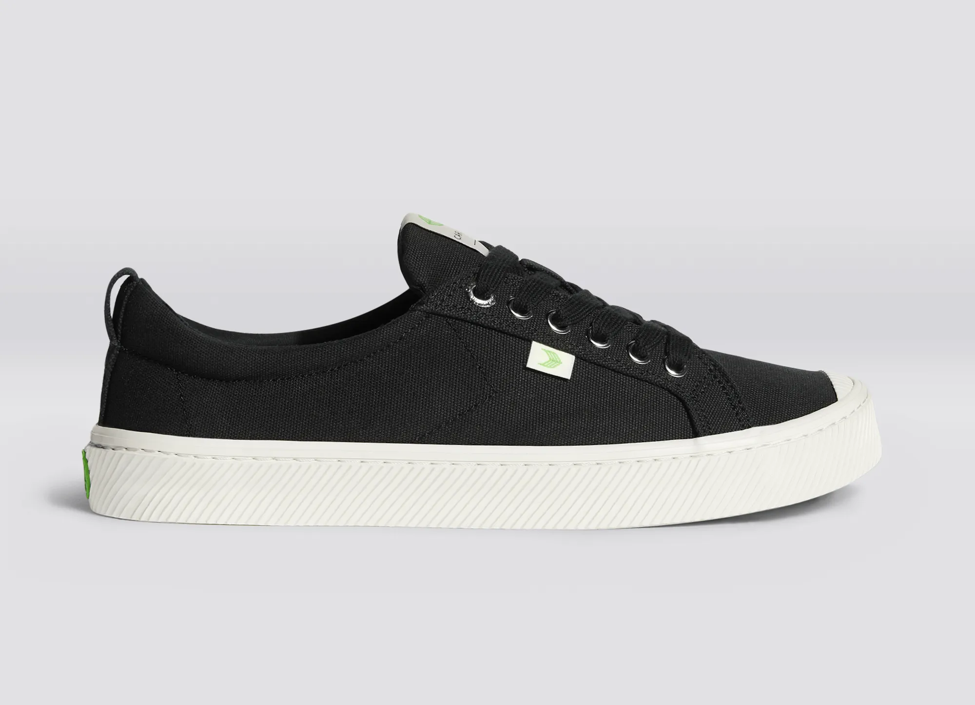 CUSTOM OCA Low Black Canvas Sneaker Women