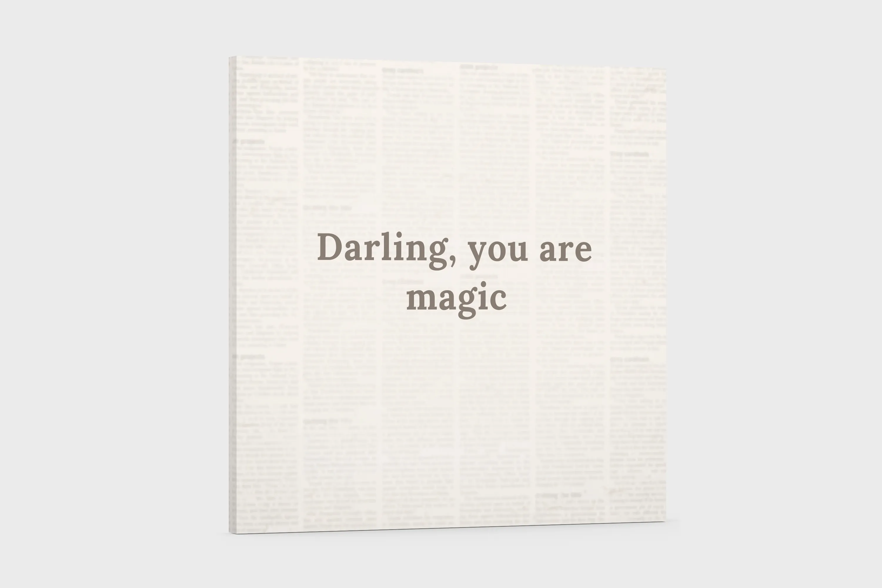 Darling, you're magic canvas art