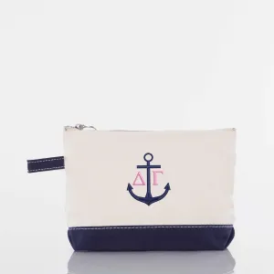 Delta Gamma Anchor Logo Pouch