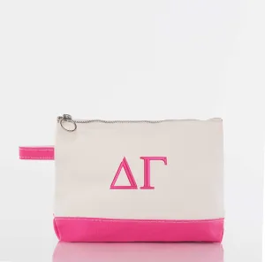 Delta Gamma Canvas Cosmetic Bag