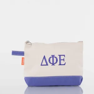 Delta Phi Epsilon Canvas Cosmetic Bag