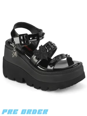 DEMONIA SHAKER-13 - BLACK PATENT ✰ PRE ORDER ✰