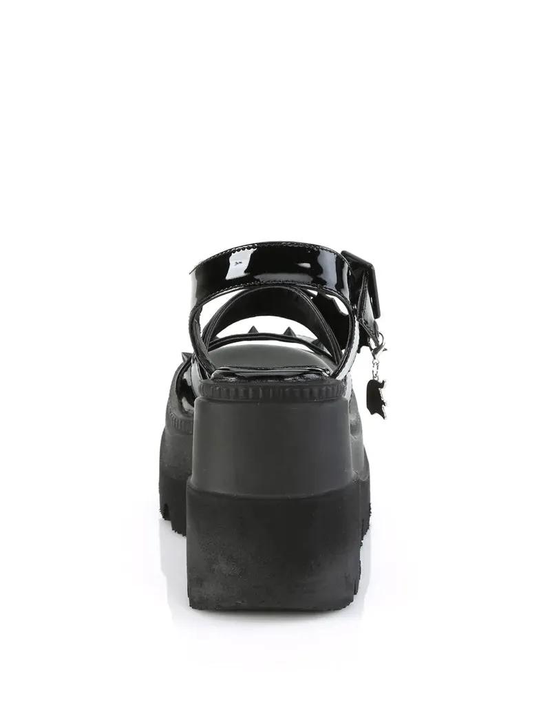 DEMONIA SHAKER-13 - BLACK PATENT ✰ PRE ORDER ✰