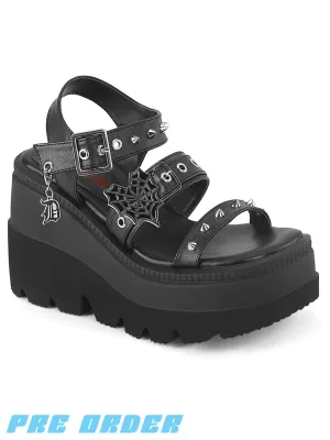 DEMONIA SHAKER-13 - BLACK VEGAN LEATHER ✰ PRE ORDER ✰