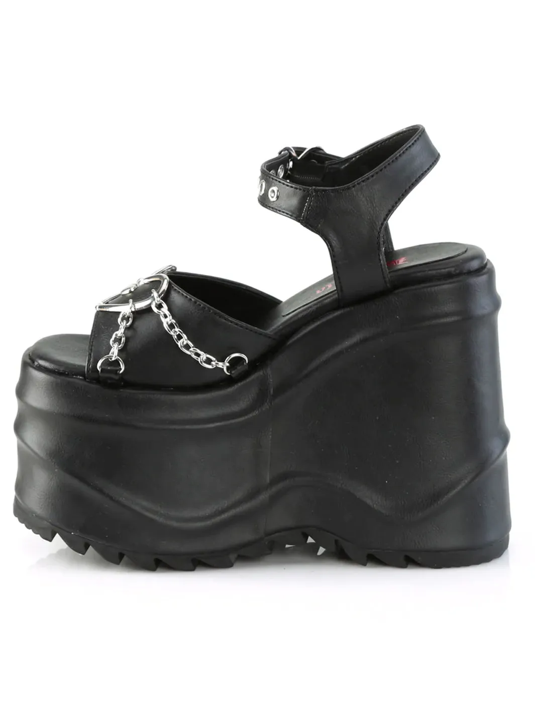 DEMONIA WAVE-09 - BLACK VEGAN LEATHER ✰ PRE ORDER ✰