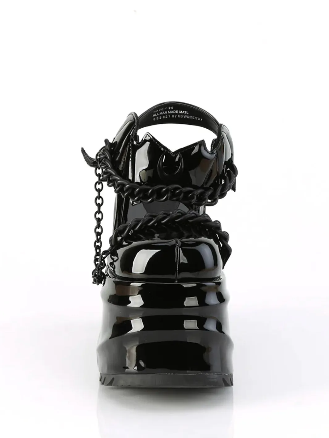 DEMONIA WAVE-20 - BLACK PATENT ✰ PRE ORDER ✰